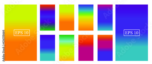 Soft color background. Soft color gradients. Modern screen vector design for mobile app.