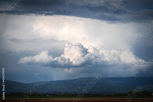 Heimat Niederbayern Landschaft mit Wolken photo