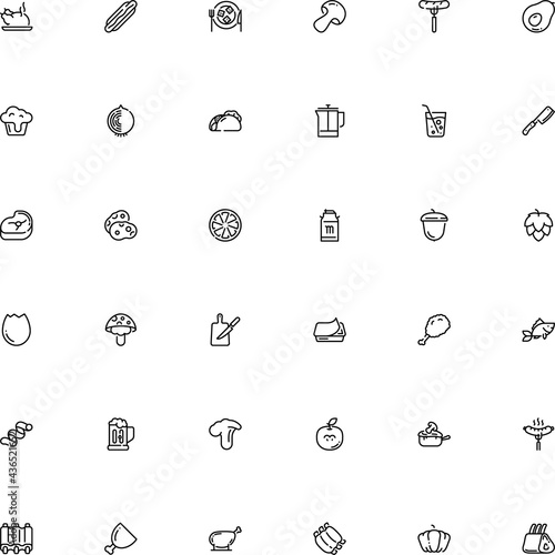 icon vector icon set such as: cavatappi pasta shape, growth, riccioli, fishing, top, minimal, cafe, board, mug, parsley, aquarium, aluminum, poisonous, lager, cup, lemon, cupcake, soda, package