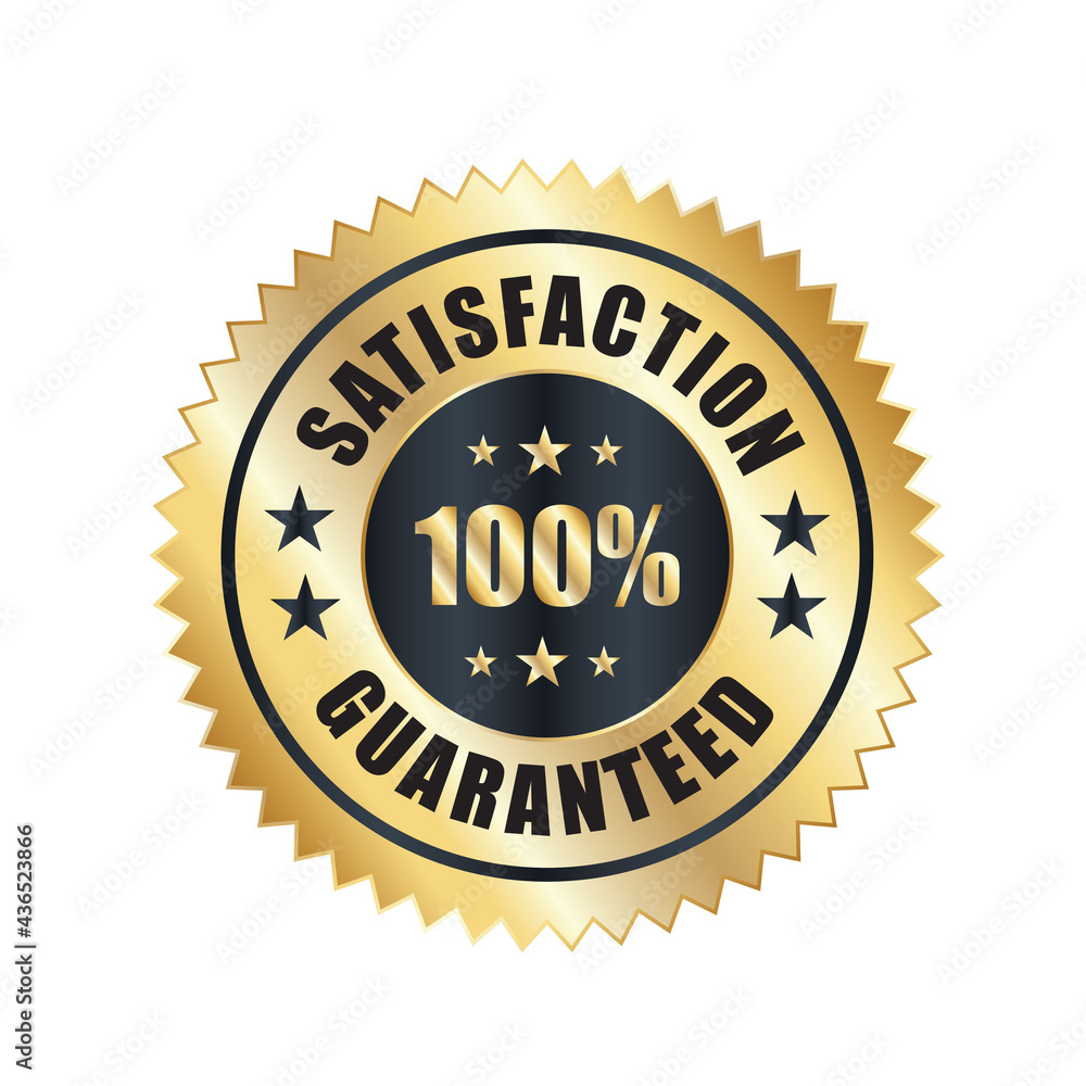 Satisfaction Guaranteed badge, trust badge design, guarantee badge, trusts badge logo Satisfaction Guaranteed badge, trust badge design, guarantee badge, trusts badge logo