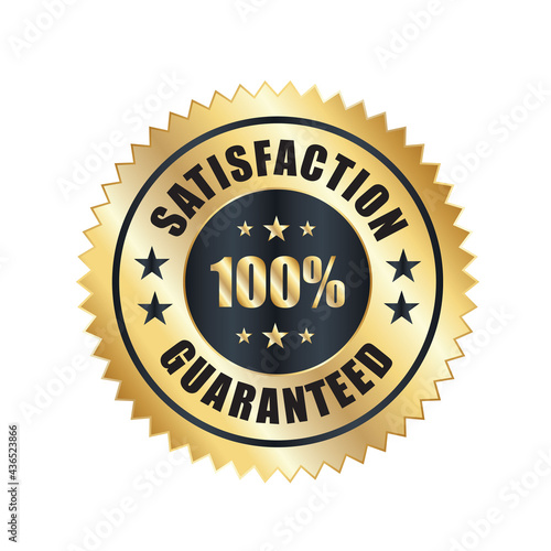 Satisfaction Guaranteed badge, trust badge design, guarantee badge, trusts badge logo