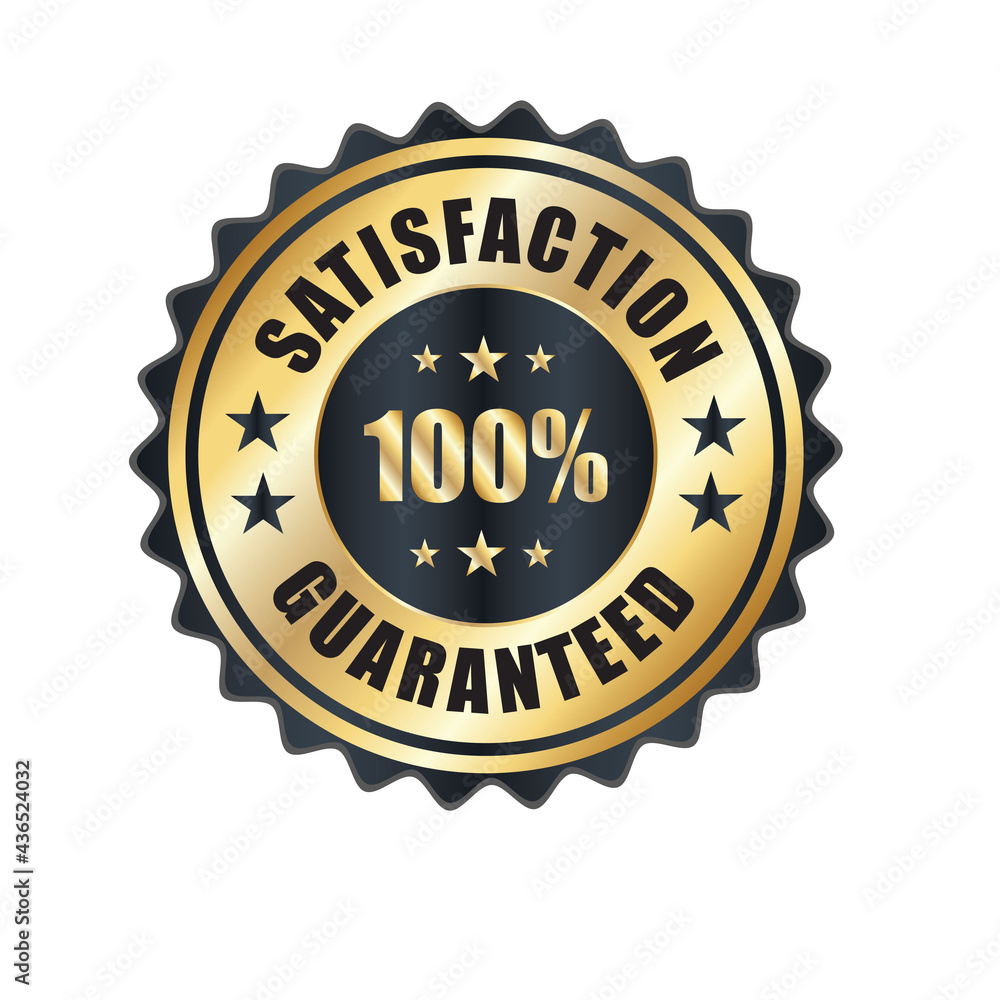 Satisfaction Guaranteed badge, trust badge design, guarantee badge, trusts badge logo Satisfaction Guaranteed badge, trust badge design, guarantee badge, trusts badge logo