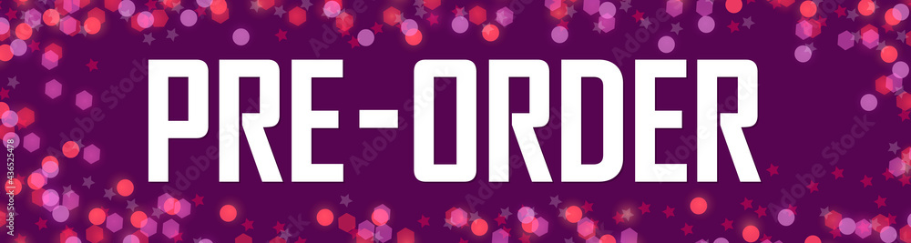 Pre-Order Sale, web banner design template, discount horizontal poster, vector illustration Pre-Order Sale, web banner design template, discount horizontal poster, vector illustration