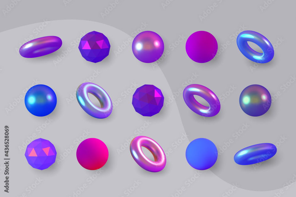 Set of geometric shapes. Elements for design. Isolated vector objects. Set of geometric shapes. Elements for design. Isolated vector objects.