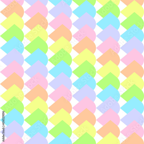 Vector graphics-seamless geometric spectral pattern of rainbow pastel colors. Концепт - трендовый паттерн