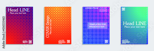 Fluid color covers set. Eps10 vector. © nazhulm