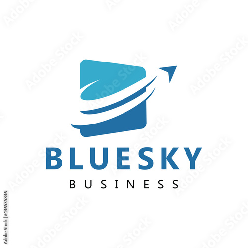 Blue Sky Business Consulting Logo tamplate
