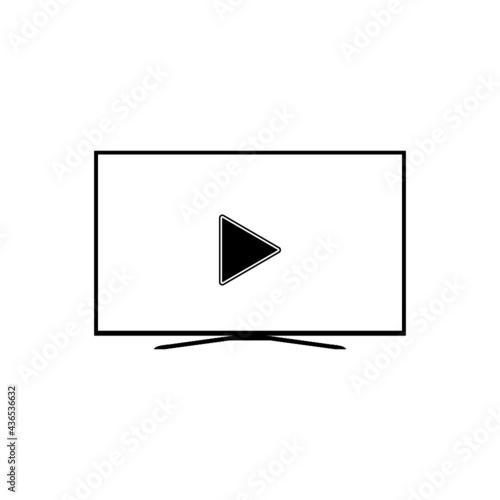 Cinema TV icon isolated on white background