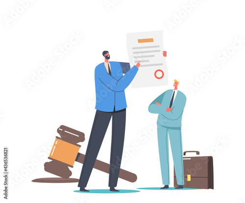 Businessman Presenting Paper with Society Control Guidelines and Strategy for Company Order and Restriction Rules