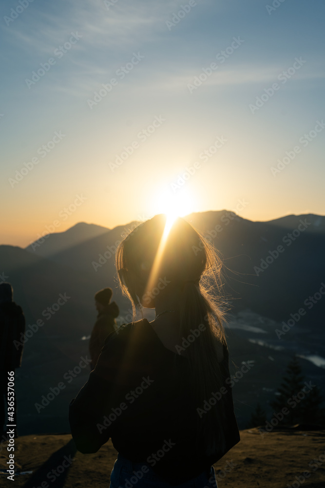 Fototapeta premium Mt.Woodside Sunset Halo