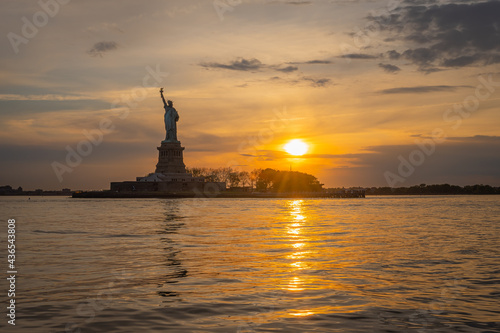 Statue of Liberty Sunset 