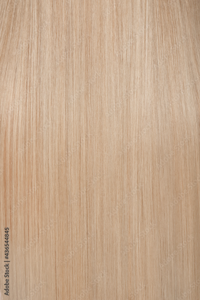 Fototapeta premium Close-up of shiny smooth blond hair, back view