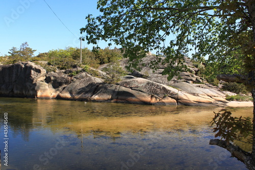 reflection of rocks in the water - Hvaler