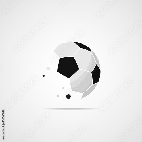 Fototapeta Naklejka Na Ścianę i Meble -  Soccer ball icon. Vector template