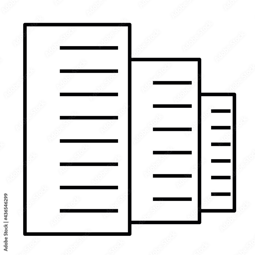 City building - modern thin line icon. Simple black outline vector illustration. City building - modern thin line icon. Simple black outline vector illustration.