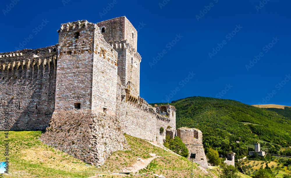 Rocca Maggiore Fortress in Assisi, Italy
