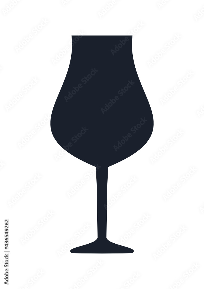 Wine glass icon. (Wine glass vector silhouette) Wine glass icon. (Wine glass vector silhouette)