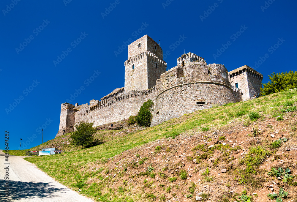 Rocca Maggiore Fortress in Assisi, Italy