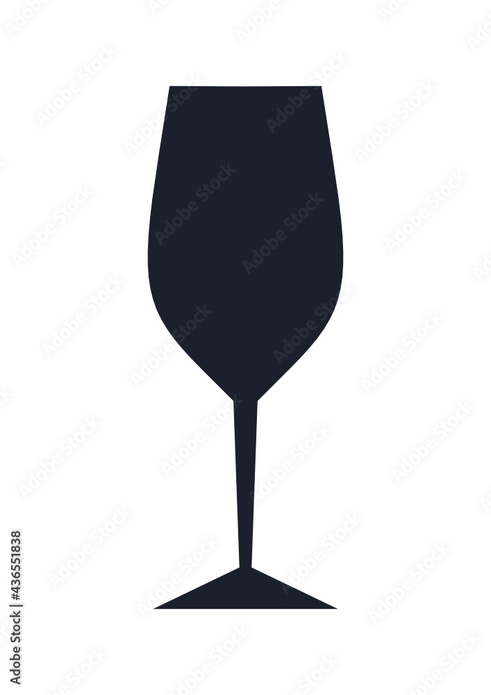 Wine glass icon. (Wine glass vector silhouette) Wine glass icon. (Wine glass vector silhouette)