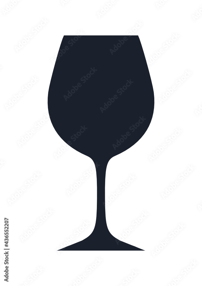 Wine glass icon. (Wine glass vector silhouette) Wine glass icon. (Wine glass vector silhouette)