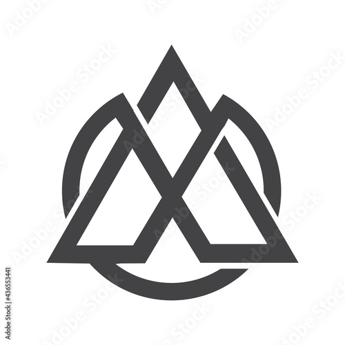 Alphabet letters Initials Monogram logo AX, XA, X and A