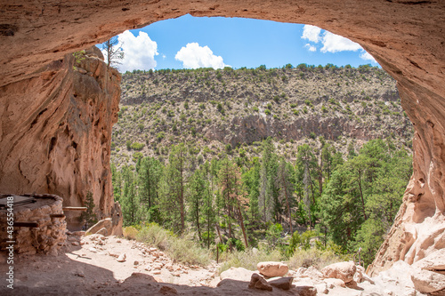 Alcove House Indian ruin in Bandelier National Monument, New Mexico, USA photo