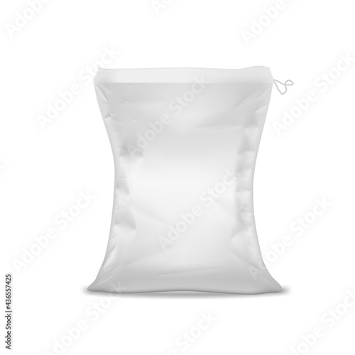 3D White Sack For Rice, Salt, Sugar Or Sand