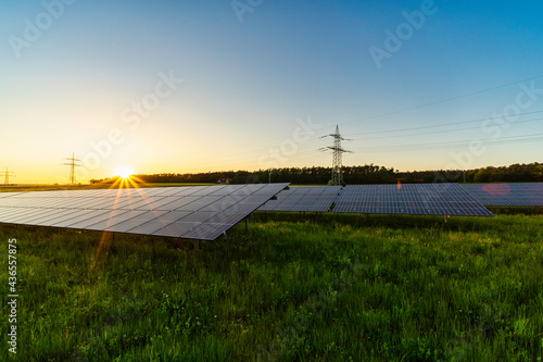 Tableau sur toile Solaranlage Solarzellen Solarcells