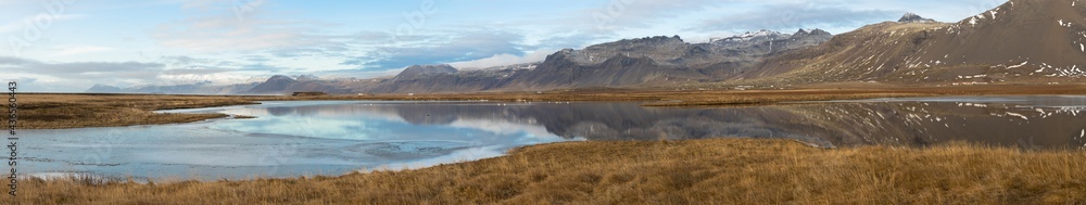 Views of the snæfellsnes peninsula mountains, Iceland