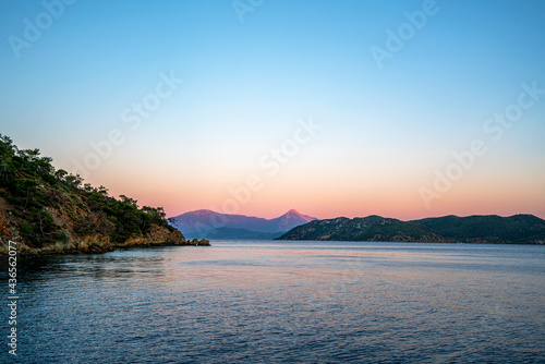 Fototapeta Naklejka Na Ścianę i Meble -  Gocek is famous for its natural beauty and crystal clear sea among the sailors not only in Turkey but also abroad, is surrounded by 12 islands in Turkey
