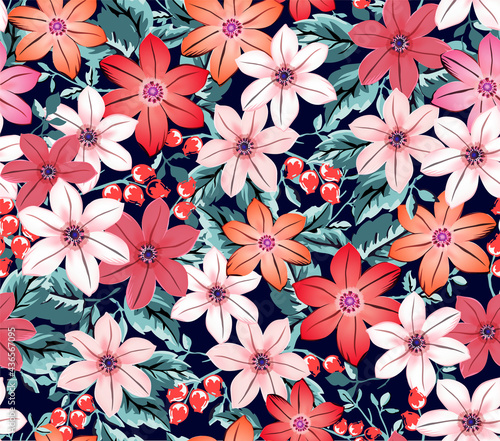 Pretty floral pattern perfect for decoration and textile