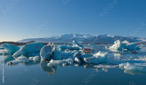 Jokulsarlon Glacier lagoon.