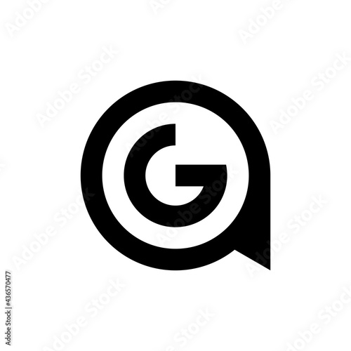 AG letter logo design