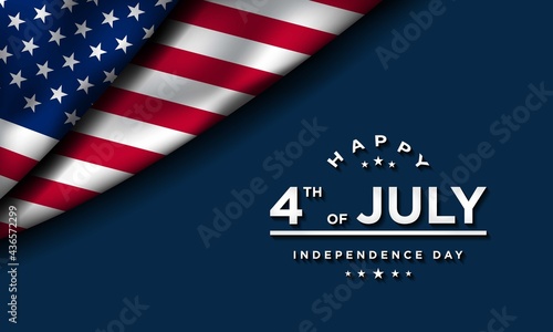 United States Independence Day Background Design. Fourth of July.
