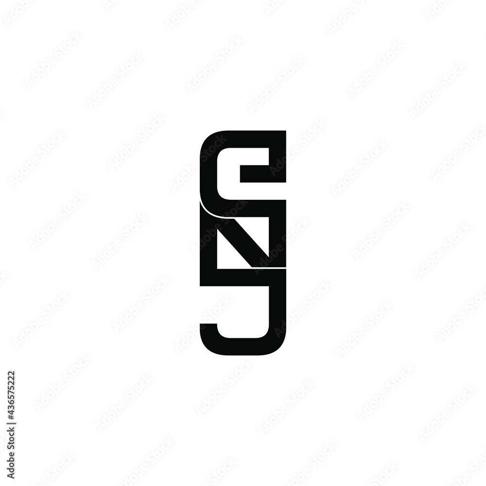 enj letter original monogram logo design enj letter original monogram logo design