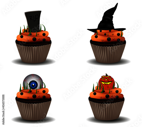 halloween pumpkin cupcakes. halloween cupcakes. Happy Halloween candy. halloween kekes