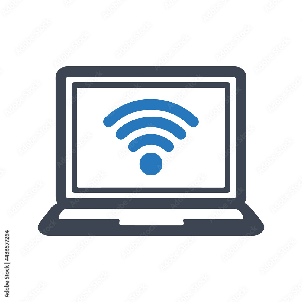 Network connection icon. Vector and glyph Network connection icon. Vector and glyph