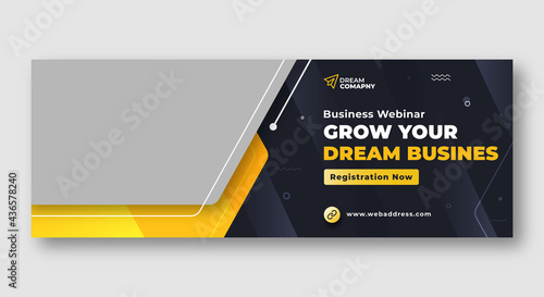 Corporate facebook cover web banner