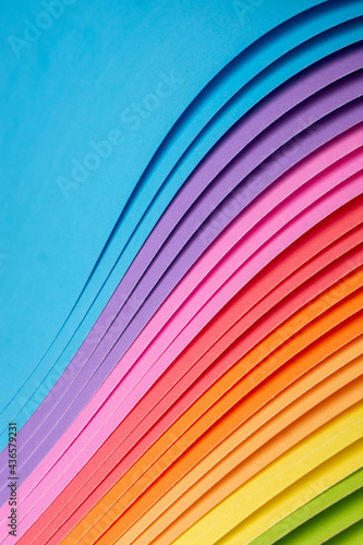 Rainbow origami papers