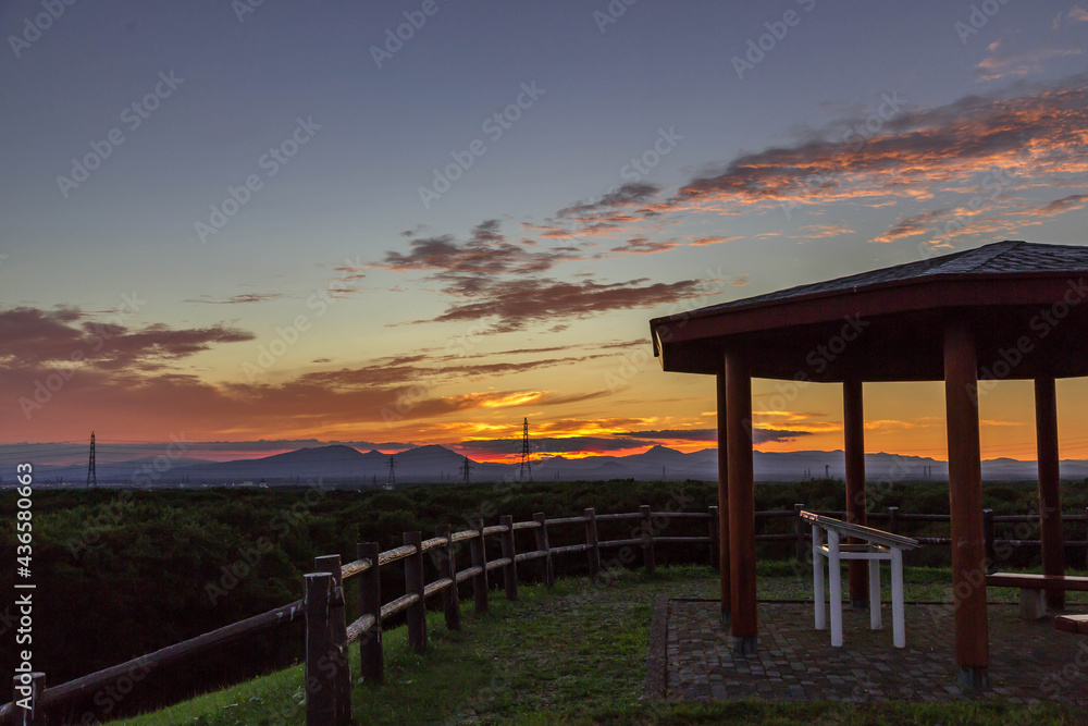 夕焼け, 夕焼け空, 空, 雲