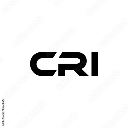 CRI letter logo design with white background in illustrator, vector logo modern alphabet font overlap style. calligraphy designs for logo, Poster, Invitation, etc. 