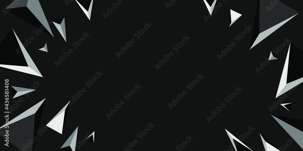 Abstract pattern of black triangles. Modern luxury vector background. Abstract pattern of black triangles. Modern luxury vector background.