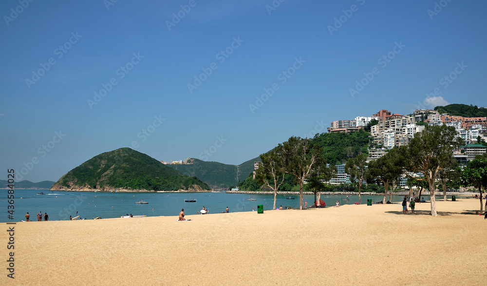 Repulse Bay Beach most popular beach in Hong Kong.