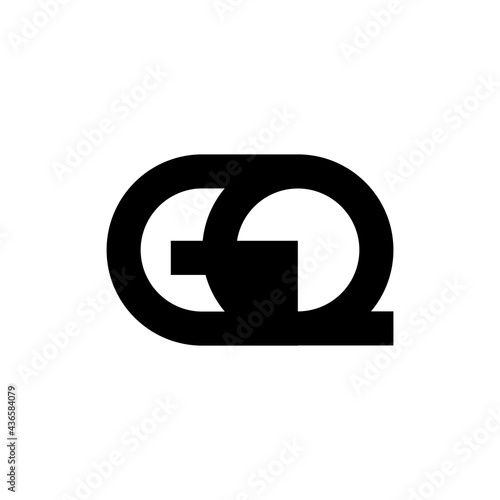 Illustration Vector Graphic of Modern GQ Letter Logo. Perfect to use for Technology Company