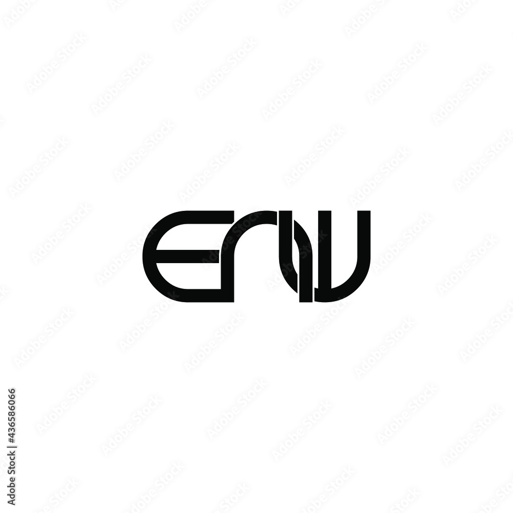 enw letter original monogram logo design enw letter original monogram logo design