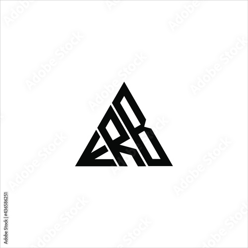 E R B letter logo abstract creative design. E R B unique design