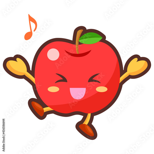 喜ぶりんごのキャラクター