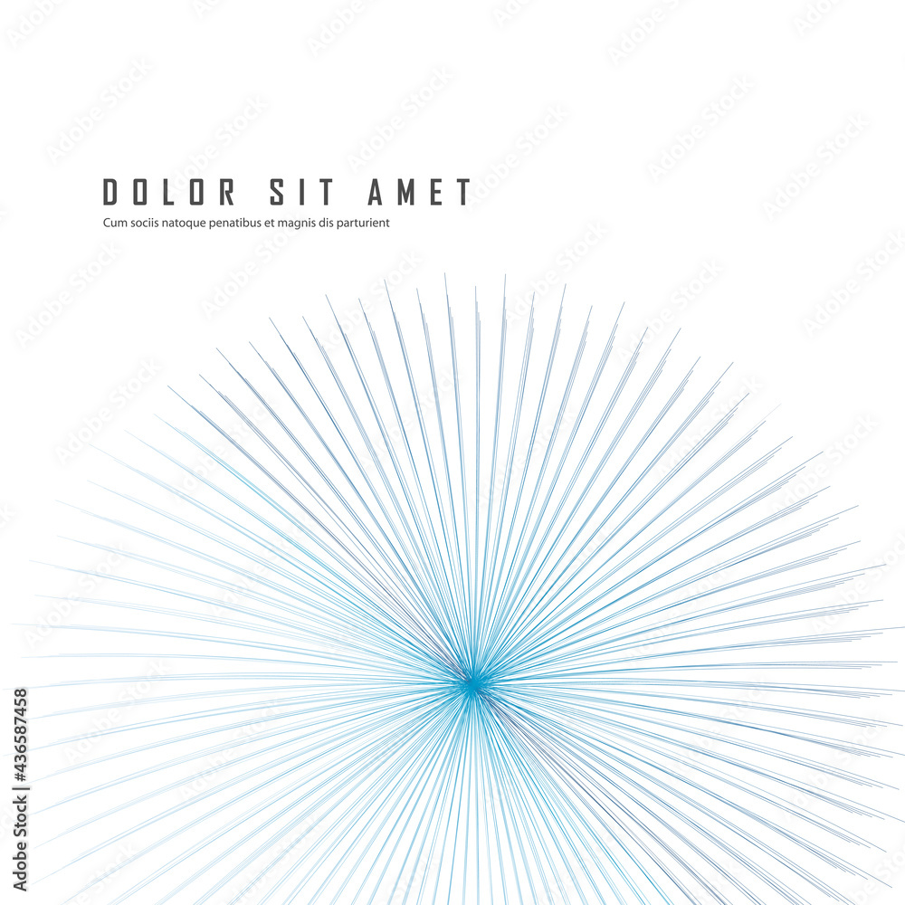 Blue circle modern ray star. Modern sunburst creative shapes background. Vector illustration with rays Blue circle modern ray star. Modern sunburst creative shapes background. Vector illustration with rays