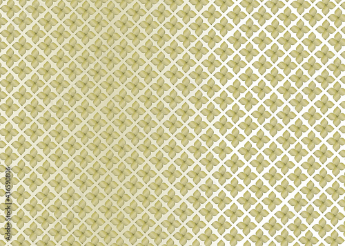 Beautiful flower gold seamless. abstract pattern on gold background. vector illustration.