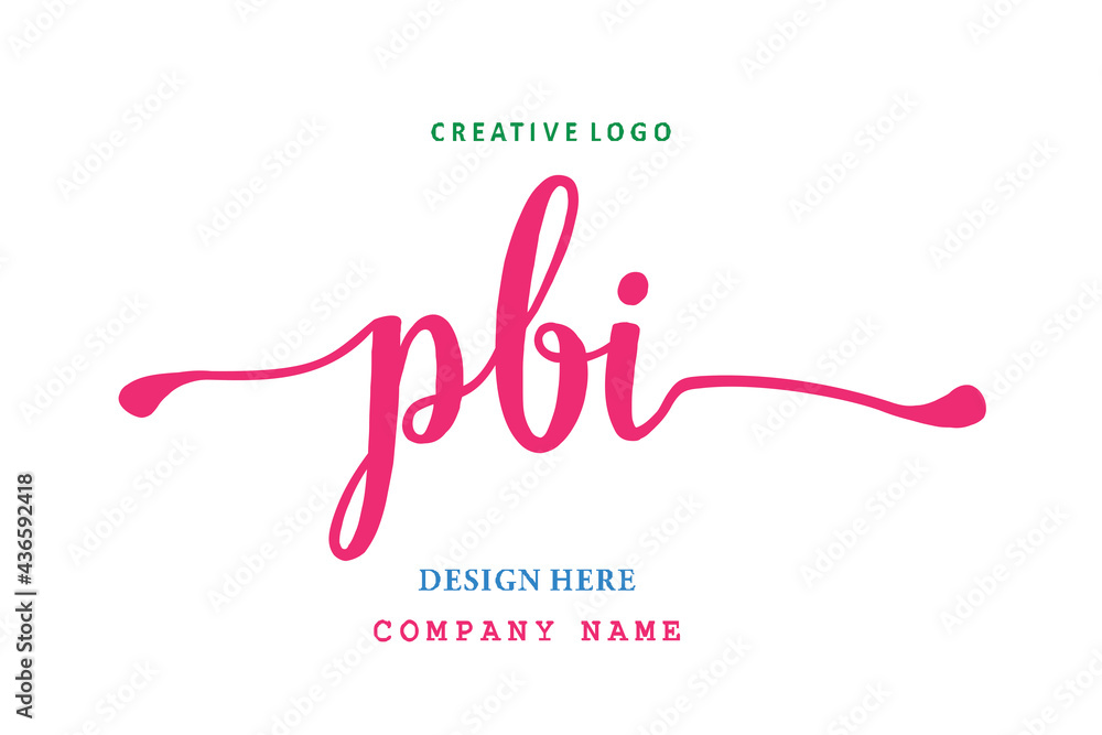 PBI lettering logo is simple, easy to understand and authoritative PBI lettering logo is simple, easy to understand and authoritative